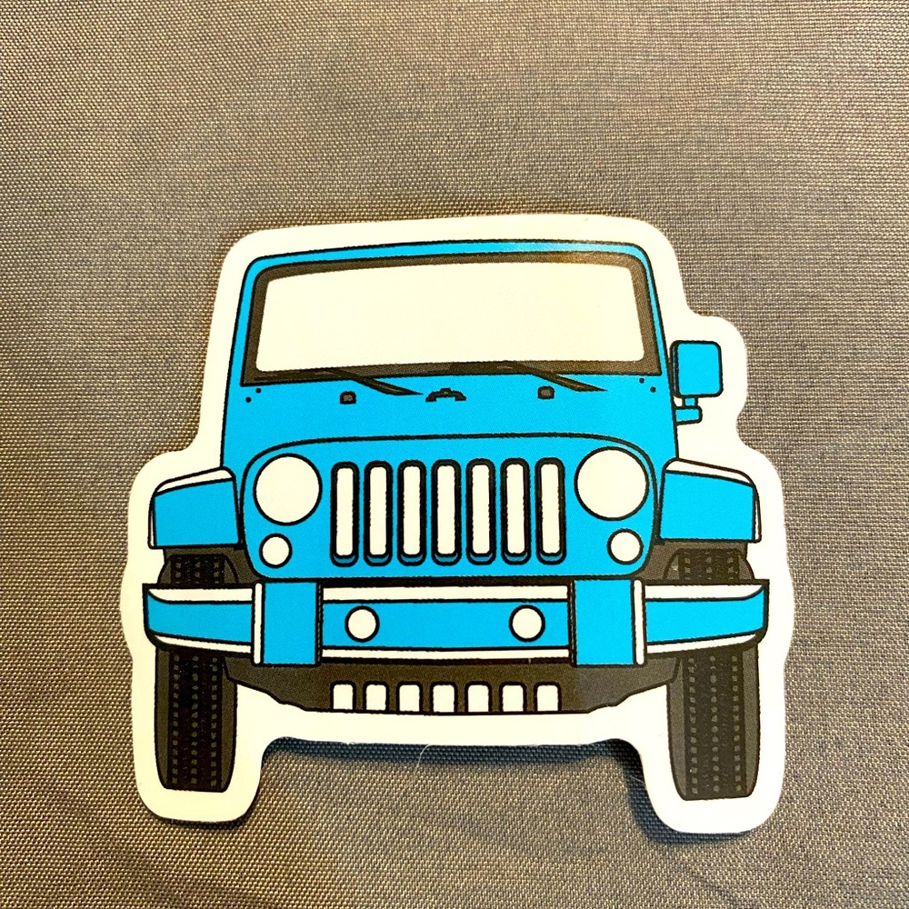 π20/$12π Blue Jeep Sticker